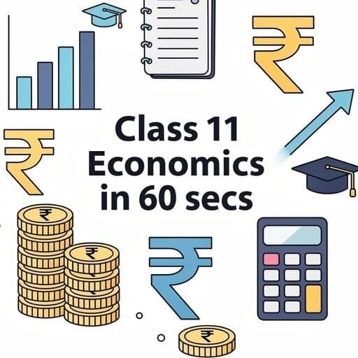Class 11 Economics in 60 secs