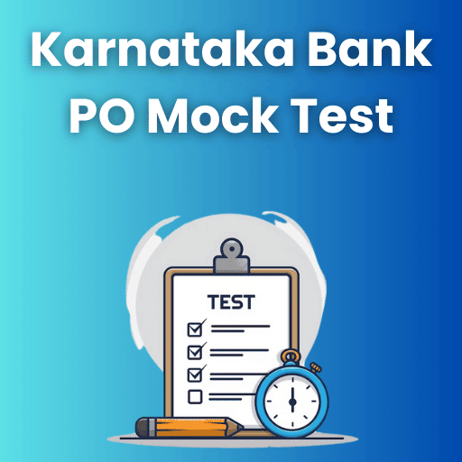 Karnataka Bank PO Mock Test Series