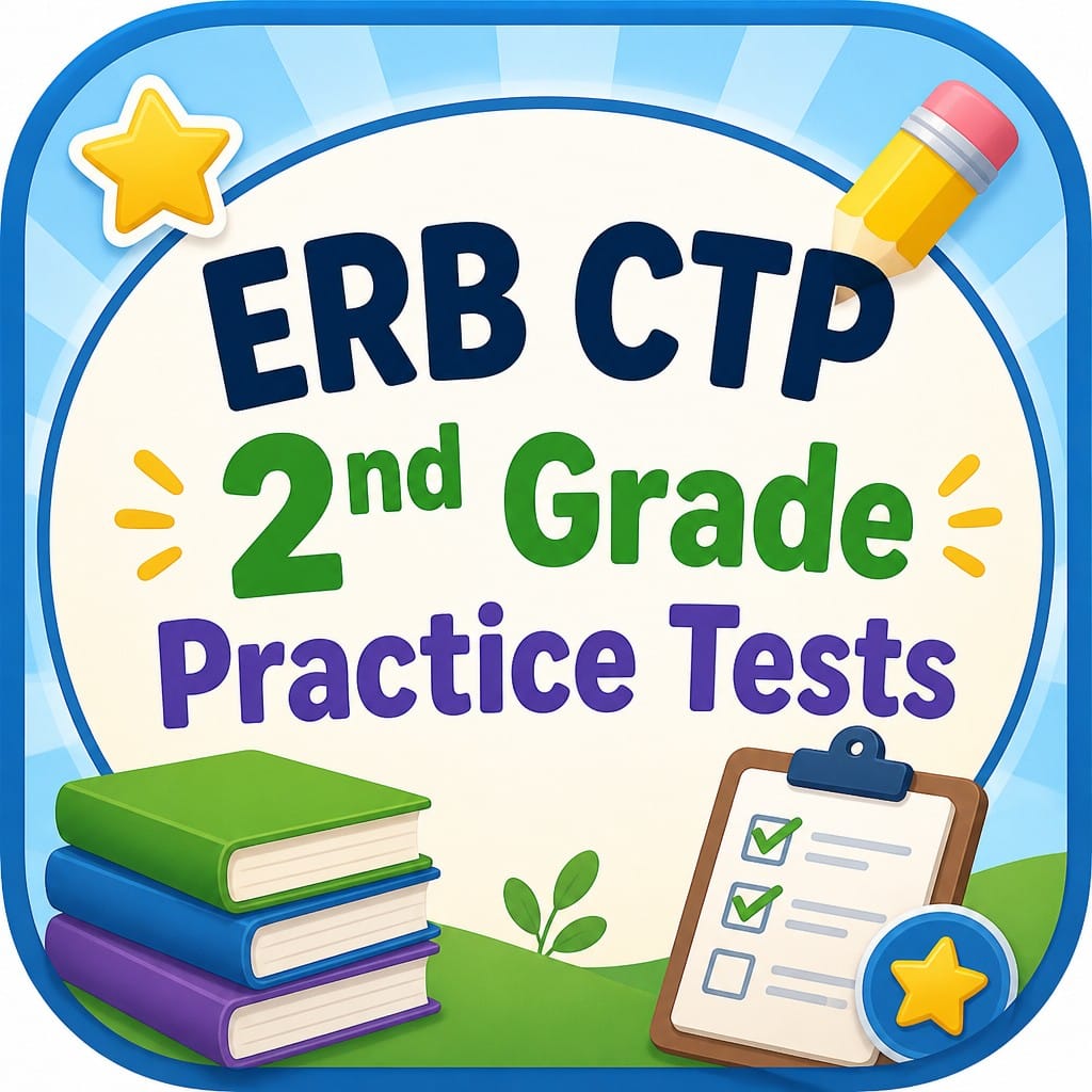ERB CTP 2nd Grade Practice Tests - Books, Notes, Tests 2026-2027 Syllabus
