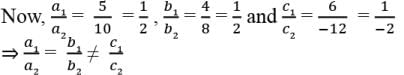 Class 10 Maths Chapter 3 Assertion and Reason Questions - Pair of Linear Equations in Two Variables