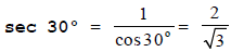 Table for Trigonometric Ratios for Specific Angle - Introduction to Trigonometry, CBSE, Class10, Mat - Class 10