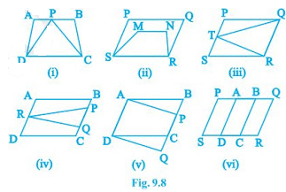NCERT Solutions for Class 9 Maths Chapter 9 - Chapter 9 - Areas of Parallelograms (I),