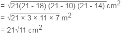 NCERT Solutions Chapter 12 - Heron`s Formula (I), Class 9, Maths