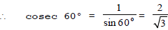 Table for Trigonometric Ratios for Specific Angle - Introduction to Trigonometry, CBSE, Class10, Mat - Class 10