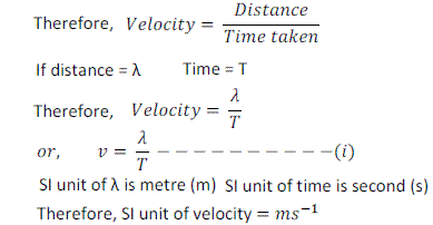 Wave equation - sound - class nine cbse ncert
