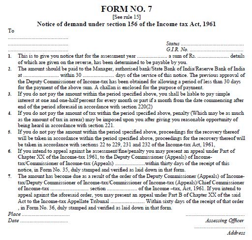 Rectification of Mistakes, Notice for Demand - Assessment Procedure, Income Tax Laws | Income Tax Laws - B Com