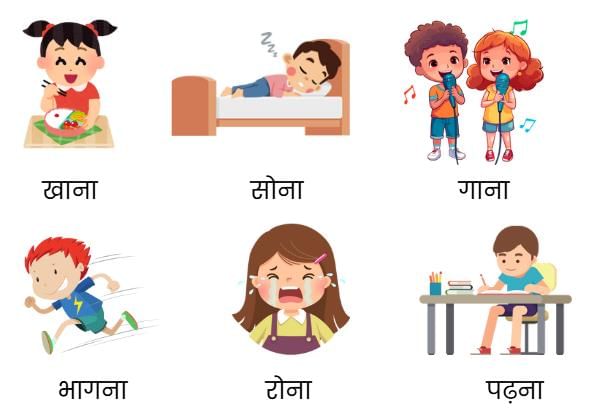 Worksheet Solutions: क्रिया | Hindi for Class 2 (सारंगी)