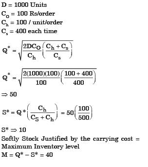 GATE Past Year Questions: Inventory Control | Industrial Engineering - Mechanical Engineering