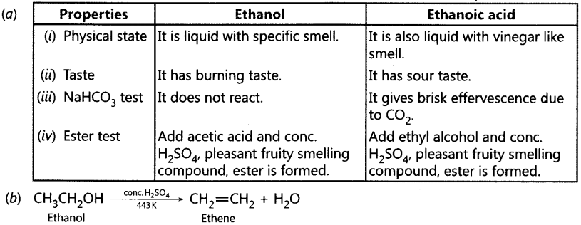 Carbon and its Compounds Important Questions Class 10 Science