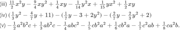 RD Sharma Solutions for Class 8 Math Chapter 6 - Algebraic Expressions and Identities (Part-1) | RD Sharma Solutions for Class 8 Mathematics