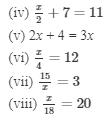 Ex - 8.1, Linear Equations in One Variable, Class 7, Math RD Sharma Solutions | RD Sharma Solutions for Class 7 Mathematics