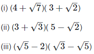 RD Sharma Solutions Ex-3.1, Rationalisation, Class 9, Maths | RD Sharma Solutions for Class 9 Mathematics