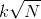 $k\sqrt{N}$
