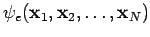 $\psi_e({\bf x}_1, {\bf
x}_2, \ldots, {\bf x}_N)$