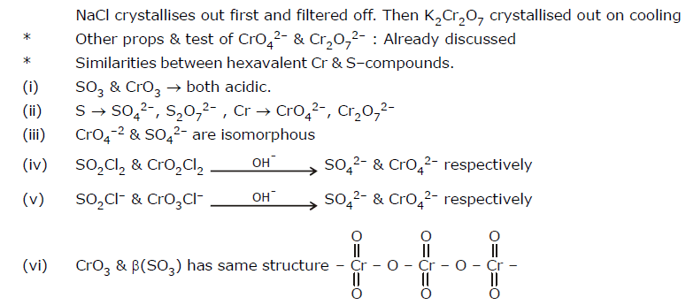D Block Elements (Transition), Class 12, Chemistry Detailed Chapter Notes