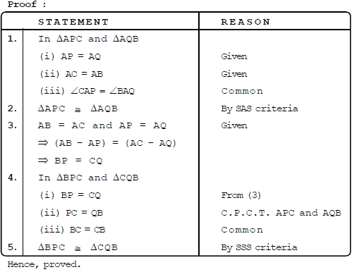 Chapter 7 - Triangles, Solved Examples, Class 9, Maths | Extra Documents & Tests for Class 9
