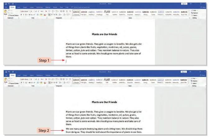Word 2016 Chapter Notes | Computer Studies Class 3 ICSE