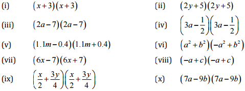 NCERT Solutions for Class 8 Maths - (Ex - 9.4, 9.5) Chapter 9 - Algebraic Expressions,