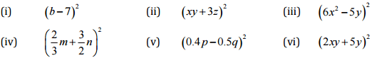 NCERT Solutions for Class 8 Maths - (Ex - 9.4, 9.5) Chapter 9 - Algebraic Expressions,