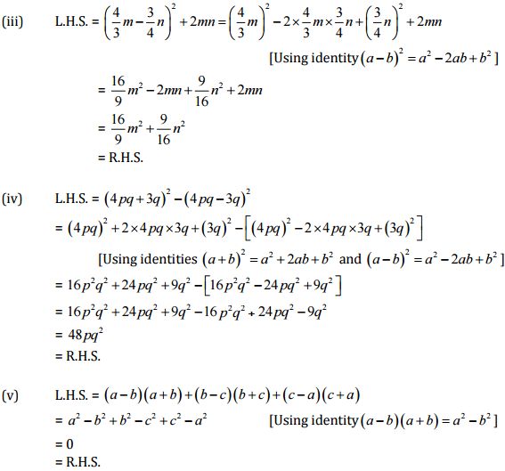 NCERT Solutions for Class 8 Maths - (Ex - 9.4, 9.5) Chapter 9 - Algebraic Expressions,