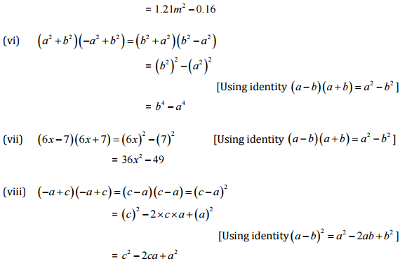 NCERT Solutions for Class 8 Maths - (Ex - 9.4, 9.5) Chapter 9 - Algebraic Expressions,