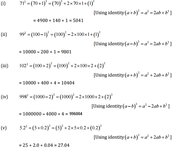 NCERT Solutions for Class 8 Maths - (Ex - 9.4, 9.5) Chapter 9 - Algebraic Expressions,
