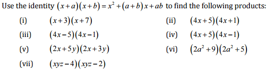 NCERT Solutions for Class 8 Maths - (Ex - 9.4, 9.5) Chapter 9 - Algebraic Expressions,