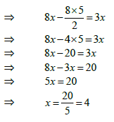 NCERT Solution (Ex - 2.4) - Chapter 2: Linear Equations in one variable, Maths, Class 8
