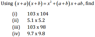 NCERT Solutions for Class 8 Maths - (Ex - 9.4, 9.5) Chapter 9 - Algebraic Expressions,