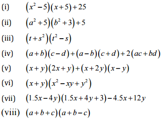 NCERT Solutions for Class 8 Maths - (Ex - 9.4, 9.5) Chapter 9 - Algebraic Expressions,