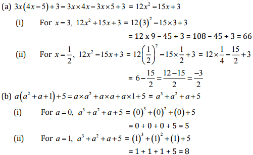 NCERT Solutions (Ex - 9.1,9.2,9.3) - Algebraic Expressions, Class 9, Maths - Class 8