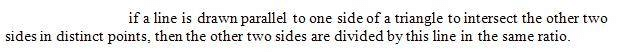 Basic Proportionality Theorem - Class 10