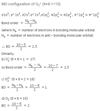 MCQ: Chemical Bonding and Molecular Structure - Class 11