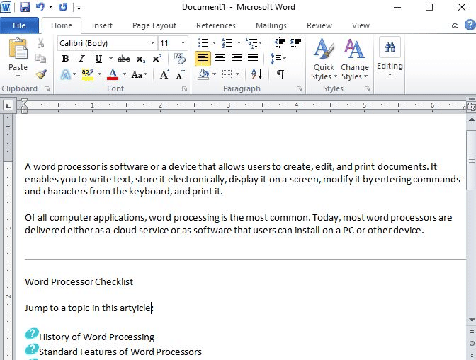 Document for word processor. - Computer Science Engineering (CSE)