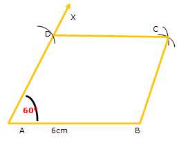 Construction of Rhombus - Geometrical Constructions, Class-8, Math - Class 8