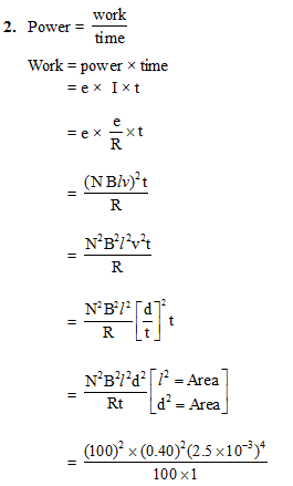 Subjective Assignment with Solution : EMI - Class 12 PDF Download