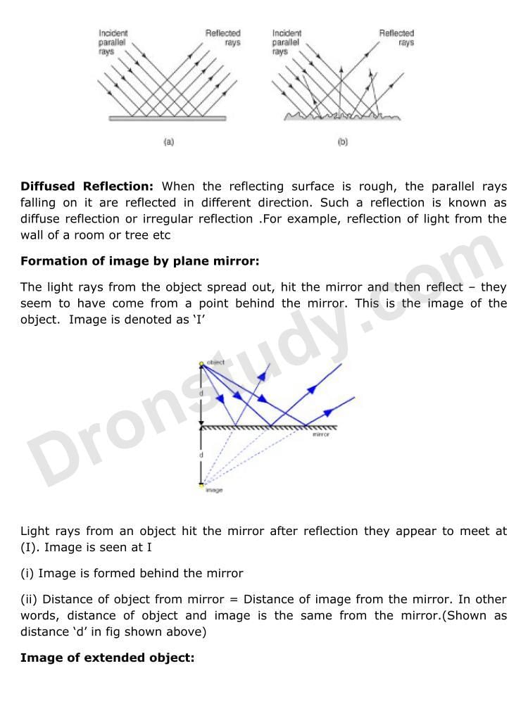 NOTES OF LIGHT CLASS 10