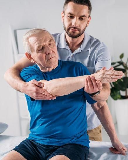 Fig: Physiotherapist.