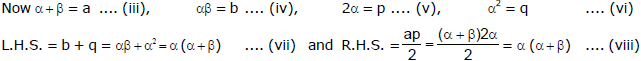 Quadratic Equations, Chapter Notes, Class 11, Maths(IIT)