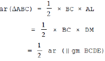 Chapter 9 - Areas of Parallelograms and Triangles, Solved Examples, Class 9, Maths | Extra Documents & Tests for Class 9
