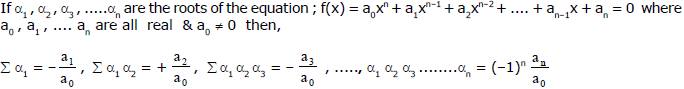 Quadratic Equations, Chapter Notes, Class 11, Maths(IIT)
