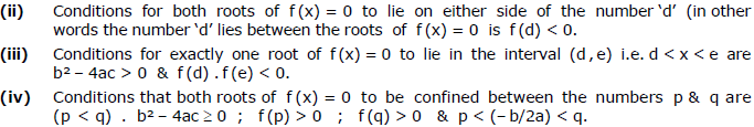 Quadratic Equations, Chapter Notes, Class 11, Maths(IIT)