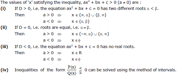 Quadratic Equations, Chapter Notes, Class 11, Maths(IIT)