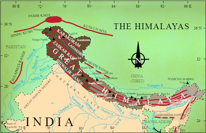 The Himalayas - An Introduction - UPSC