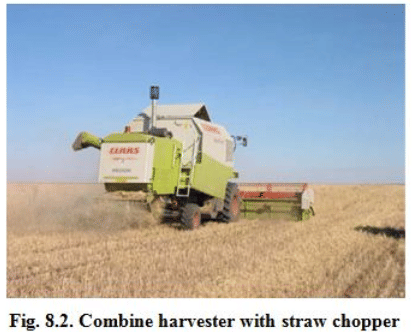 Paddy Straw choppers and spreaders as an attachment to combine Harvester | Biomass Management for Fodder & Energy - Agricultural Engineering
