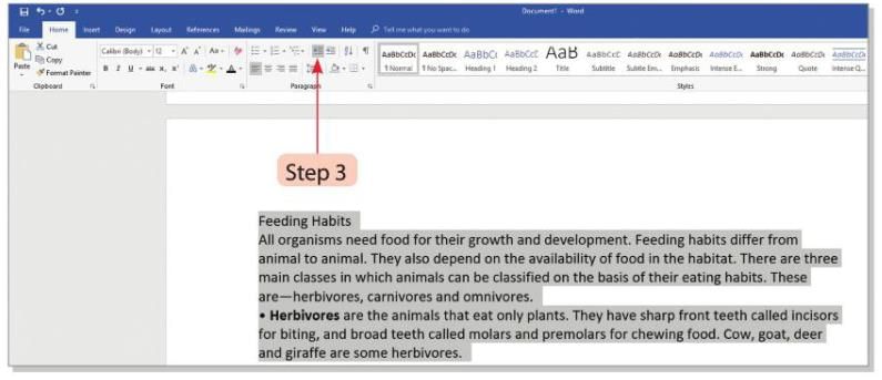Advance features of Word Processor (Part -1) Chapter Notes | Computer Studies Class 5 ICSE