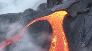 When a volcano erupts it produces many hazards to life and property including lava flows