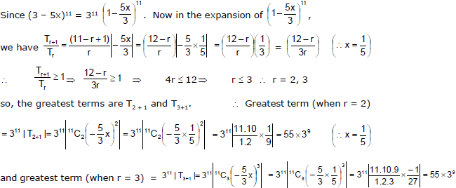 Binomial Theorem, Chapter Notes, Class 11, Mathematics