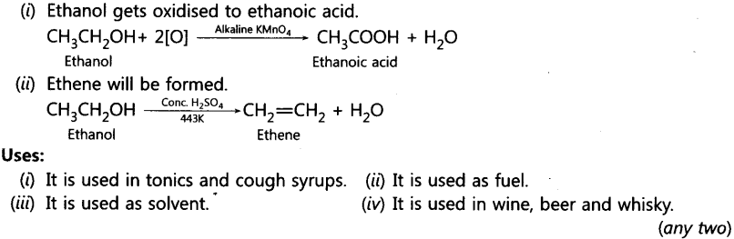 Carbon and its Compounds Important Questions Class 10 Science