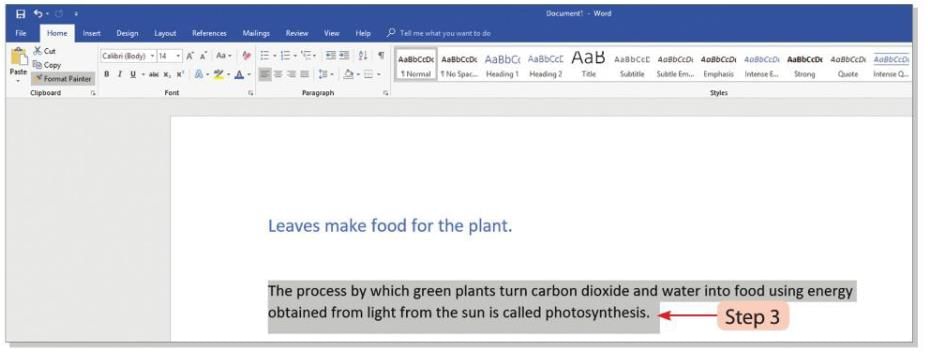 Advance features of Word Processor (Part -1) Chapter Notes | Computer Studies Class 5 ICSE